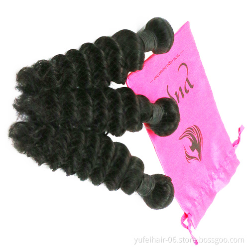 Wholesale Free Part/Middle Part/3Part Bundle Deals 3bundles With Lace Closure Deep Wave bundles